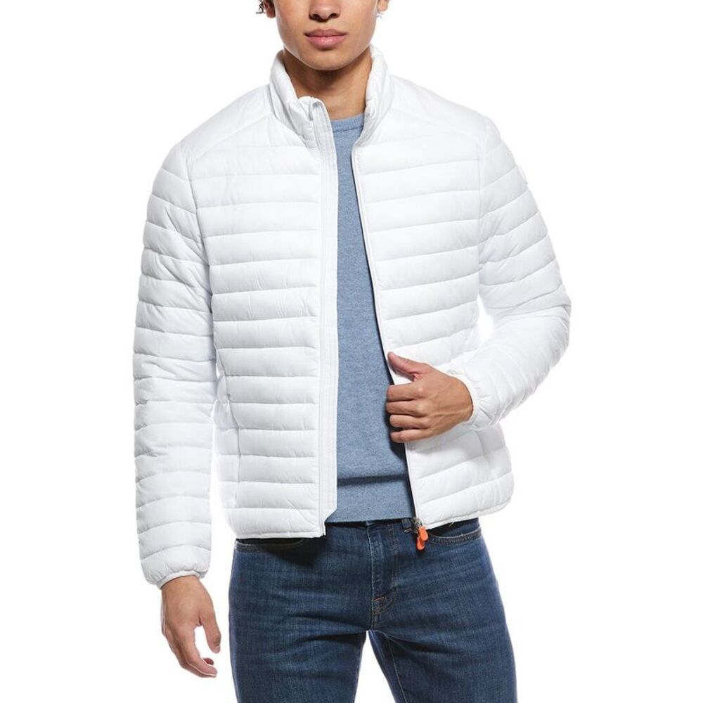 Save The Duck Mens  Alessandro Puffer Jacket, White